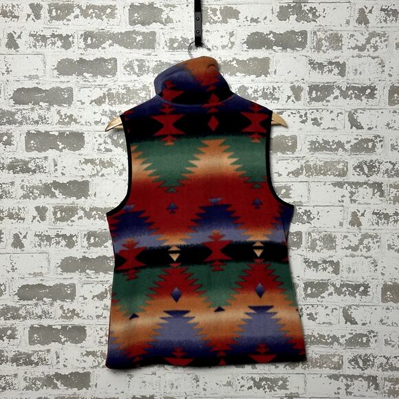 Aztec Zip Up Vest Chaps Size Medium - Picture 4 of 4